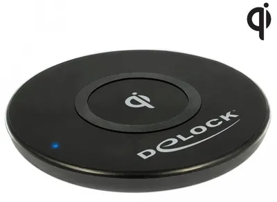 Productafbeelding van Mobiele Qi draadloze snellaadstation 10W, zwart, Delock