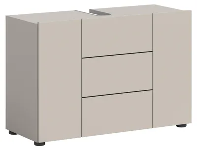 Produktbild von Waschbeckenunterschrank >Vira< in kaschmir - 82x56x34cm (BxHxT)