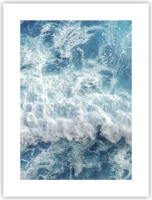 Produktbild von Poster - Poster ohne Rahmen - Meer Welle Ozean - 30x40 cm - Wand Bild - Wanddeko - Wandbilder - Kunstposter - Wandposter - Bilder - Kunstdruck - Wanddekoration - Wandbild - P2XPA30x40-4067