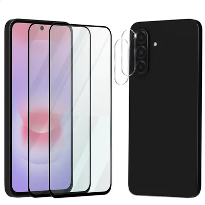Obrázek produktu pro 2-balení Samsung A27 Ochranné sklo na displej & 2-balení ochrana objektivu - Tvrzené sklo 9H - Super kvalita 3D
