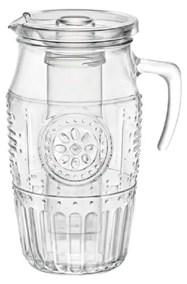 Glas-Kanne Romantique 1,8 L mit Deckel & Eishalter