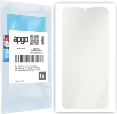 Produktbild von apgo Schutzfolie für Motorola One Zoom, Hydrogel Displayschutzfolie, mit Positionierhilfe, Hydrogel-Folie TPU 5D [Matt, Anti-Fingerprint]