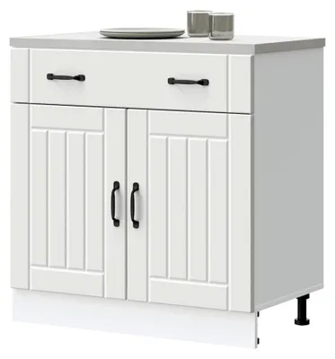 Produktbild von Gartenschrank Grau 83x45x76 cm Poly Rattan Aufbewahrungsbox Garten