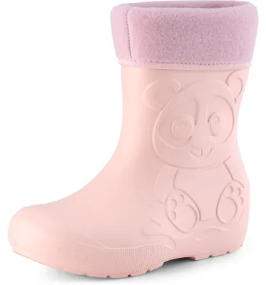 Produktbild von Ladeheid Eva Kinder Jungen Mädchen Gummistiefel Regenschuhe gefüttert LA-CA-11 (Puderrosa, 22/23 EU)