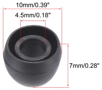 Image de Embouts d'Oreille en Silicone de Remplacement pour šŠcou-teurs, Taille Petite, Noir, Lot de 24 Piššces