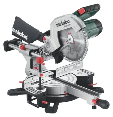 Image de Scie à onglet radiale METABO KGS 254 M - 613254000 - 1450 Watts - 254mm 47°