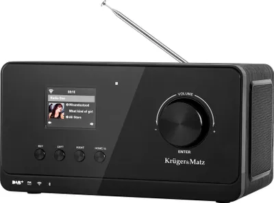 Zdjęcie produktu dla Przenośne radio Kruger&Matz KM0816.1, Wi-Fi, FM, DAB+, Bluetooth 5.2, czarne