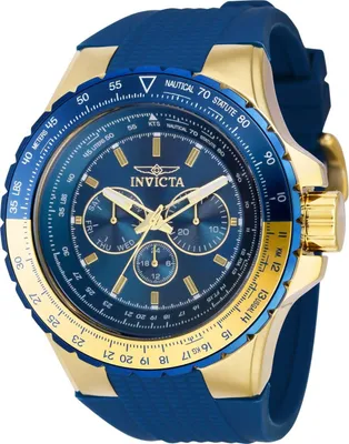 Produktbild von Invicta Aviator 39309 Herrenuhr - Quarzwerk - Edelstahl mit blauem Zifferblatt - 50 mm
