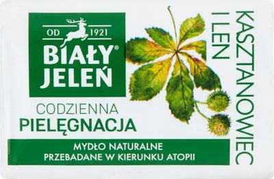 Produktbild von BIAŁY JELEŃ Natürliche hypoallergene Seife Rosskastanienleinen 100 g