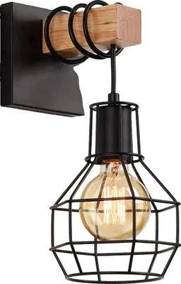 Zdjęcie produktu dla Kinkiet, nowoczesny design, trwała konstrukcja żelazna, 1 sztuka, bez żarówki