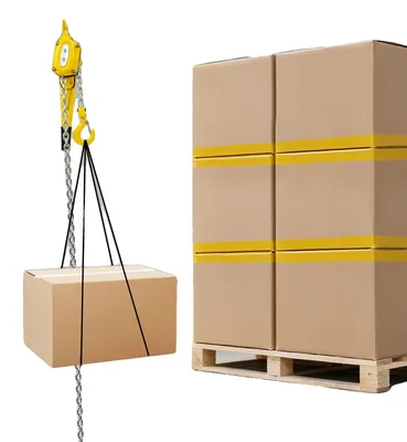 Immagine prodotto di Argano a catena manuale, capacità di sollevamento 1,5 tonnellate, altezza di sollevamento 3 metri, acciaio legato, peso 12,82 kg, dimensioni 13,5 cm x 18 cm x 63 cm