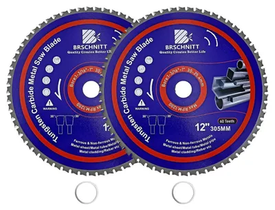 Zdjęcie produktu dla Piła tarczowa do metalu, średnica 305 mm, wymiary piły: 30/25,4 mm, 60 zębów, węglik spiekany (TCT), 2 sztuki