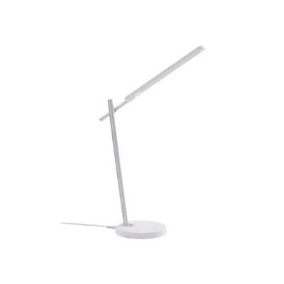 Produktbild von Lindby LED-Schreibtischleuchte Valtorin, weiß, Kunststoff