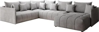 A sectional sofa is shown against a white background.