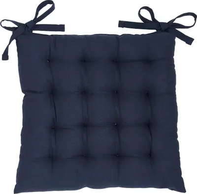 Produktbild von Stuhlkissen aus Baumwolle für die Küche COMFORT, mit Bindebändern, 38 x 38 cm