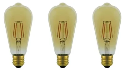 Produktbild von VITO E27 LED Filamentlampe ST64 6W 822lm 2500K 240V 3 Stück