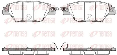 Produktbild von REMSA 1712.04 Bremsbeläge Satz Hinten Bremsklötze für MAZDA CX-9 (TC)