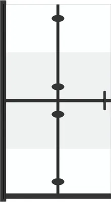 Immagine prodotto di Parete per Doccia Walk-in Pieghevole in Vetro ESG 80x190 cm