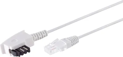 Zdjęcie produktu dla SHIVERPEAKS S/CONN kabel do routera VDSL z wtyczką TAE-F na RJ45, biały, 3,0 m