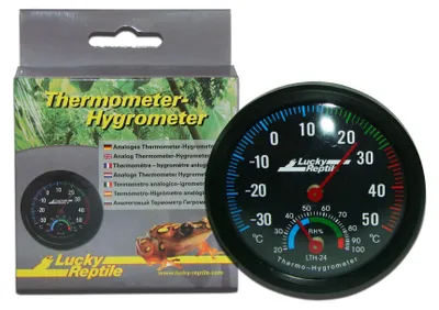 Image de Thermomètre-hygromètre Lucky Reptile, couleur noire
