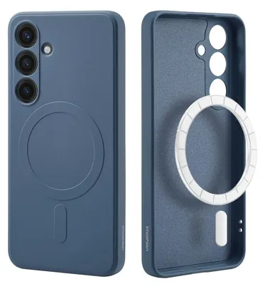 Imagen del producto de Funda de Colores con MagSafe para Samsung Galaxy S24 - Azul oscuro