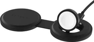 Produktbild von Satechi, Faltbares 2-in-1 Qi2 15W Wireless-Ladegerät OnTheGo, Schwarz