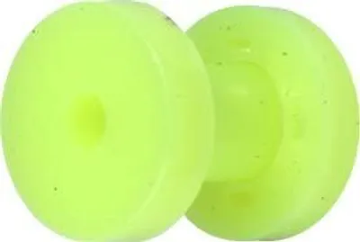 Produktbild von Ohr Flesh Tunnel Piercing Acryl Screw on Gelb UV Neon.VFTGR.4mm