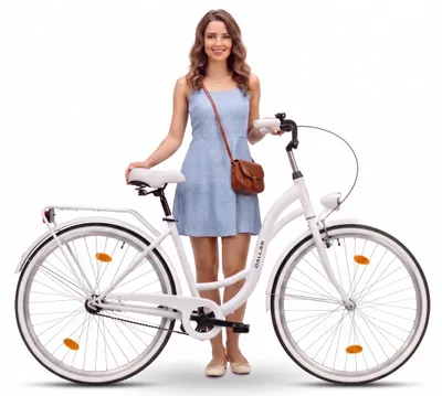Zdjęcie produktu dla Rower Dallas City 28" 1spd - biały z czarnym
