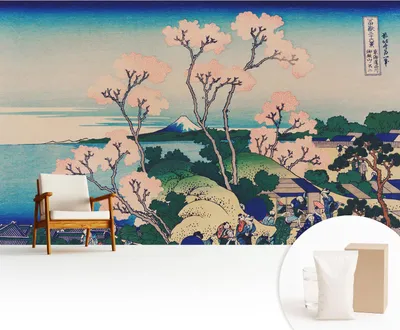 Produktbild von Fototapete  - 416x254 cm - Tapete - Wandtapete - Wandbilder - Dekofolie - Tapete Folie - Wand - Dekoration - Wohnzimmer - Kirschblüten