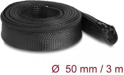 Imagen del producto de Manguera trenzada de Delock con cremallera, resistente al calor, 3 metros x 50 mm, color