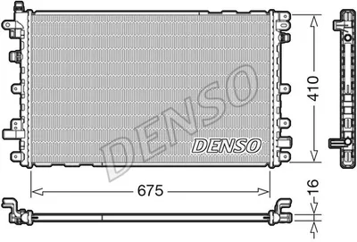 Produktbild von DENSO DRM20113 Kühler Wasserkühler Motorkühler für OPEL Ampera (R12)