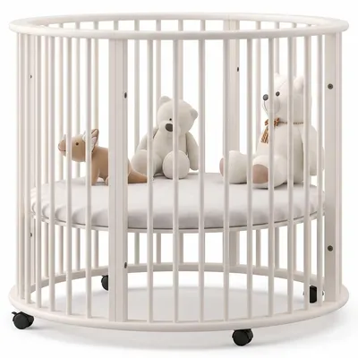 Image de Barrière de sécurité Dino - Ø90 cm - réglable - en bois de hêtre massif - pour animaux