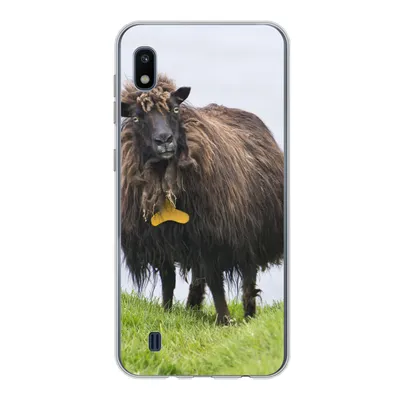 Produktbild von MuchoWow® Handyhülle Schutzhülle Hülle für Samsung Galaxy A10 Schafe - Braun - Meer Silikon Softcase Handy Hülle - Schutzhülle
