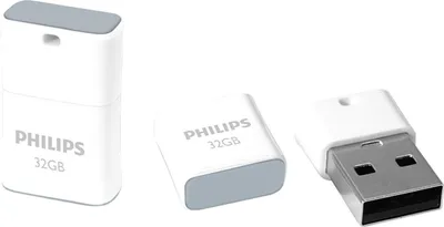 Produktbild von Philips USB-Stick 32GB Pico, USB 2.0, Farbe: Grau