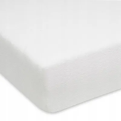 Produktbild von Designpremium Frottee Spannbettlaken Weiß 80x160 cm