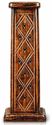 Productafbeelding van Solidchoice - Houten Incensestokhouder en Kegelhouder voor Aromatherapie