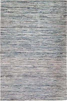 Obrázok produktu pre Tkaný koberec z umelého hodvábu, konope a svetlosivej vlny 120x180