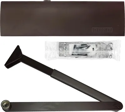 Produktbild von GEZE Türschließer TS 2000 NV BC Bronze Montageplatte Gestängetürschließer 3in1