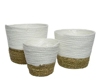 Image de Ensemble De 3 Pots En Corde Pour Décorer 875984