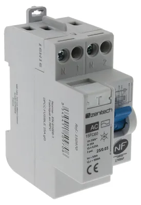Imagen del producto de ZENITECH, interruptor diferencial, tipo AC, 40A, 30mA
