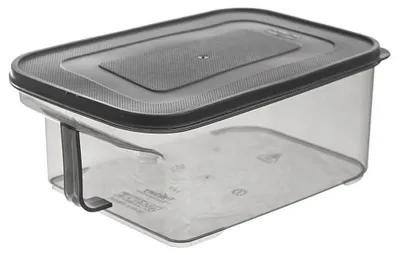 Image de Conteneur de stockage pour matériaux granulaires - 2,6 litres - Plastique - Gris