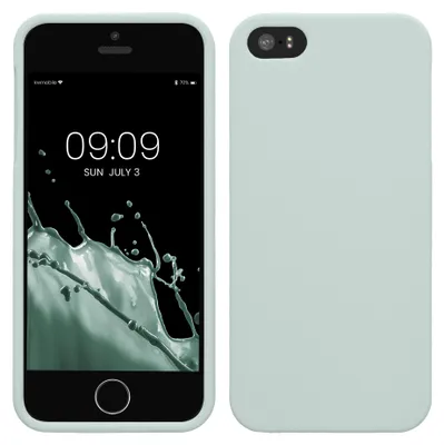 Produktbild von kwmobile Hülle für Apple iPhone SE (1.Gen 2016) / iPhone 5 / iPhone 5S TPU Case - Handyhülle unterstützt kabelloses Laden, flexible Schutzhülle,