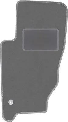 Produktbild von Fahrerfußmatte Velours graphit passend für Jeep Cherokee Liberty KJ (2002-2007, Feld) – mit Befestigungen – passgenau