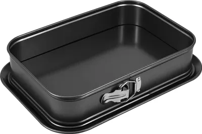 Produktbild von Brotbackform rechteckig 28x14,2x6,5 cm, Springform mit Servierboden, Antihaftbeschichtet, DIY Kuchenform, leicht zu reinigen