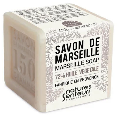 Immagine prodotto di Savon de Marseille 150 g, linea Nature & Senteurs, sapone solido tradizionale