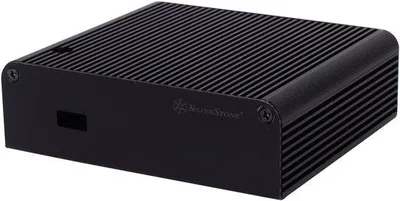Obrázek produktu pro Silbersteine-PT14B-H1D1 – Malá skříň pro počítač Intel NUC, základní deska D54250WYB, D34010WYB, černá