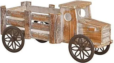 Produktbild von Wagen aus Holz Braun (B/H/T) 17x20x40cm