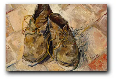 Produktbild von Kunstdruck „Paar abgetragene Schuhe“ von Vincent van Gogh – 60×90 cm – ungerahmt