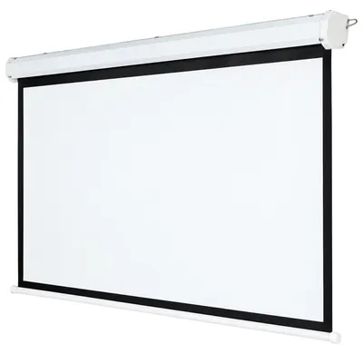 Obrázek produktu pro Motorizovaná projekční plátna Beamerleinwand, s 2 dálkovými ovladači, pro montáž na stěnu i strop, materiál: vinyl, rozměry: 300 x 229 cm, vhodné pro HDTV, domácí kino