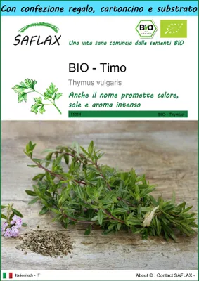 Immagine prodotto di SAFLAX Set regalo -- Timo - 800 semi - Thymus